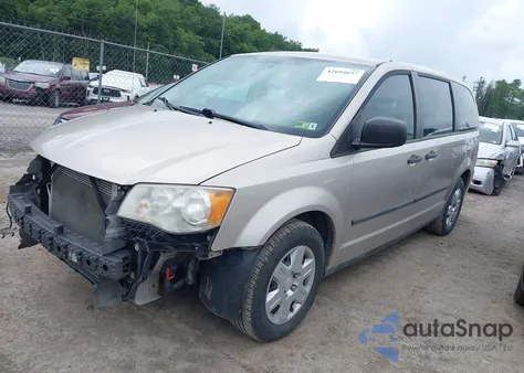 2013 Dodge Grand Caravan American Value Pkg from USA, damaged, VIN 2C4RDGBG1DR563679